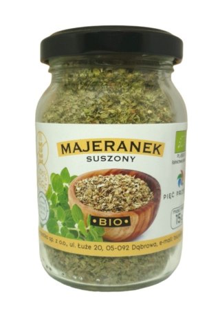 MAJERANEK BEZGLUTENOWY BIO 15 g - PIĘĆ PRZEMIAN