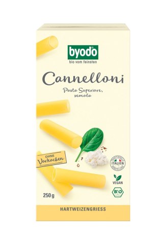 MAKARON (SEMOLINOWY) CANNELLONI BIO 250 g - BYODO