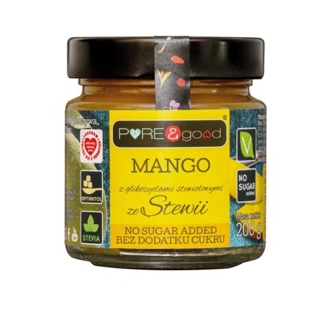 MANGO ZE STEWIĄ BEZ DODATKU CUKRU 200 g - PURE&GOOD