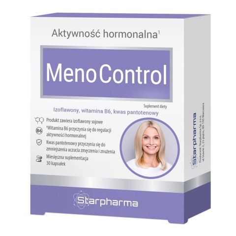 MENO CONTROL NA AKTYWNOŚĆ HORMONALNĄ 30 KAPSUŁEK - STARPHARMA