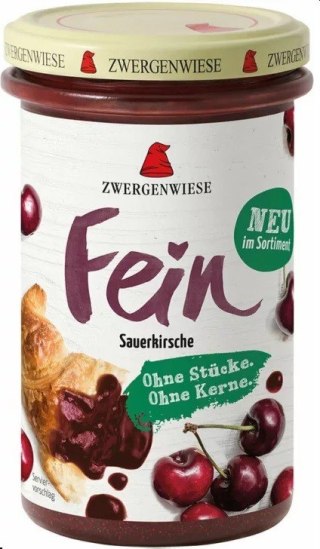 MUS WIŚNIOWY BEZGLUTENOWY BIO 280 g - ZWERGENWIESE