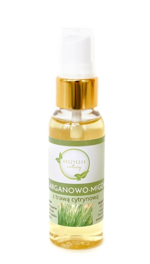 OLEJEK ARGANOWO - MIGDAŁOWY Z TRAWĄ CYTRYNOWĄ 50 ml - KOSZYCZEK NATURY