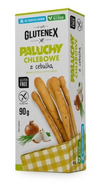 PALUCHY CHLEBOWE Z CEBULĄ BEZ DODATKU CUKRÓW BEZGLUTENOWE 90 g - GLUTENEX