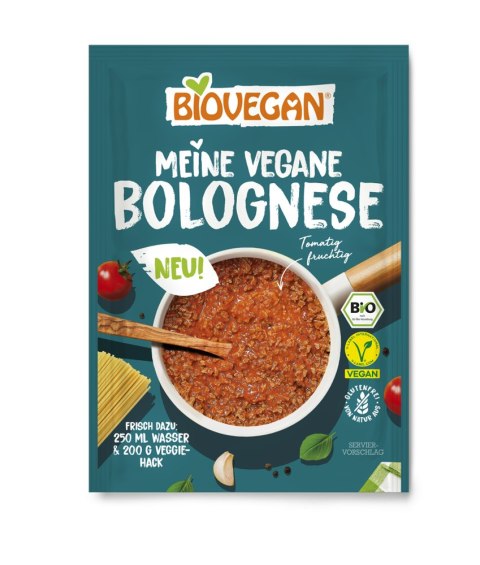 SOS SPAGHETTI BOLOGNESE WEGAŃSKI BEZGLUTENOWY BIO 28 g - BIOVEGAN