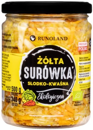 SURÓWKA Z KAPUSTY ŻÓŁTA SŁODKO - KWAŚNA BIO 500 g (340 g) - RUNOLAND