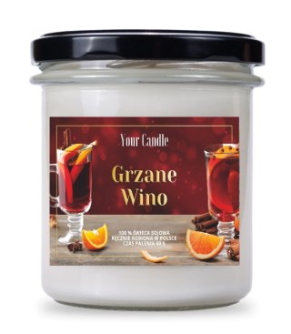 ŚWIECA SOJOWA ZAPACHOWA GRZANE WINO 300 ml - YOUR CANDLE (PRODUKT SEZONOWY)