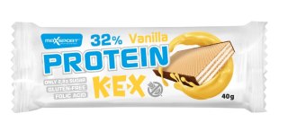 WAFELEK PROTEINOWY Z KREMEM O SMAKU WANILIOWYM W POLEWIE KAKAOWEJ BEZGLUTENOWY 40 g - MAXSPORT