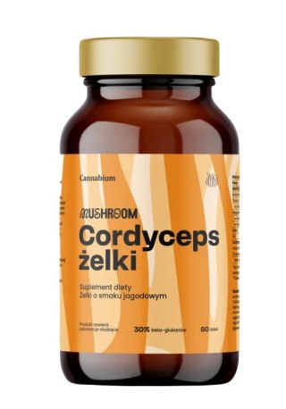 ŻELKI CORDYCEPS O SMAKU JAGODOWYM 170 g - CANNABIUM