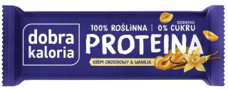 BATON PROTEINOWY KREM ORZECHOWY & WANILIA BEZ DODATKU CUKRÓW 45 g - DOBRA KALORIA