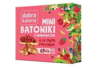 BATONIKI MINI Z NERKOWCÓW A'LA TARTA MALINOWA (6 x 17 g) 102 g - DOBRA KALORIA