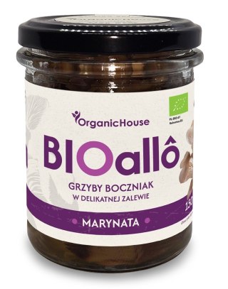 BIOALLO MARYNATA - GRZYBY BOCZNIAK W DELIKATNEJ ZALEWIE BIO 180 g - ORGANICHOUSE