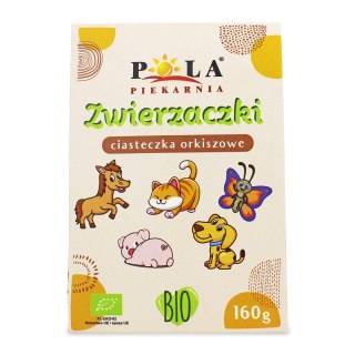 CIASTKA KRUCHE ORKISZOWE ZWIERZACZKI BIO 160 g - POLA