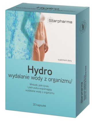 HYDRO WYDALANIE WODY Z ORGANIZMU 30 KAPSUŁEK - STARPHARMA