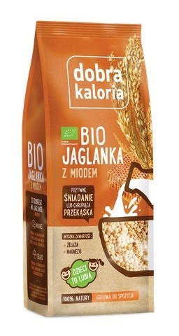 JAGLANKA EKSPANDOWANA Z MIODEM BIO 120 g - DOBRA KALORIA