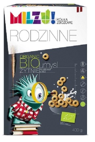 KÓŁKA ŻYTNIO - OWSIANE MIODOWE "UMYSŁ" BIO (2 x 200 g) 400 g - MILZU