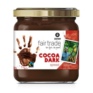 KREM KAKAOWY CIEMNY FAIR TRADE BEZGLUTENOWY 400 g - OXFAM