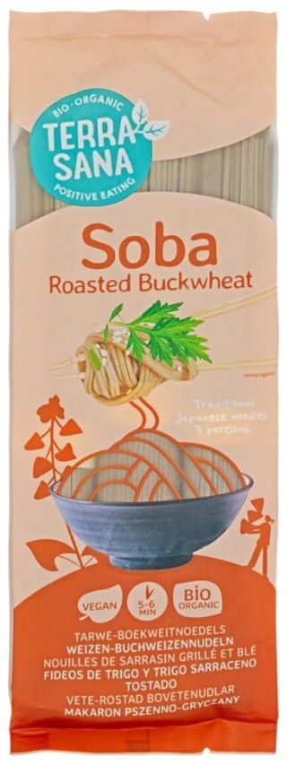 MAKARON (PSZENNO - GRYCZANY) SOBA BIO 250 g - TERRASANA