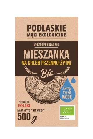 MIESZANKA NA CHLEB PSZENNO - ŻYTNI BIO 500 g - BIO LIFE (PODLASKIE MĄKI)