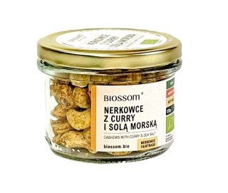 ORZECHY NERKOWCA Z CURRY I SOLĄ MORSKĄ BEZGLUTENOWE BIO 120 g - BIOSSOM