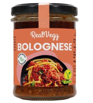 SOS BOLOGNESE WEGAŃSKI BEZGLUTENOWY 180 g - REAL VEGY (EMPERATRIZ)