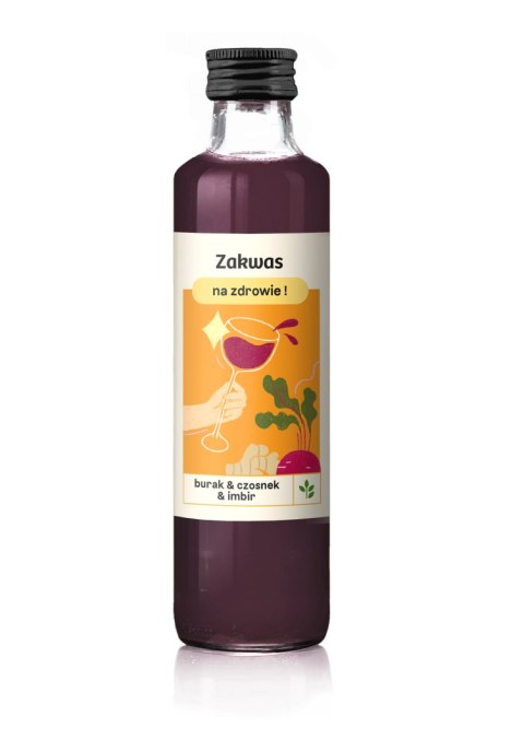 ZAKWAS Z BURAKÓW Z CZOSNKIEM "NA ZDROWIE!" BIO 250 ml - DELIKATNA (ZAKWASOWNIA)