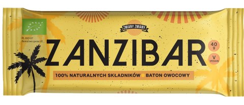 BATON OWOCOWY "ZANZIBAR" BEZGLUTENOWY BIO 40 g - ZMIANY ZMIANY