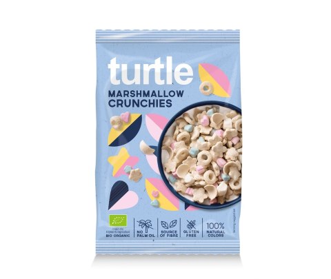 CHRUPKI ZBOŻOWE Z PIANKAMI MARSHMALLOW BEZGLUTENOWE BIO 40 g - TURTLE