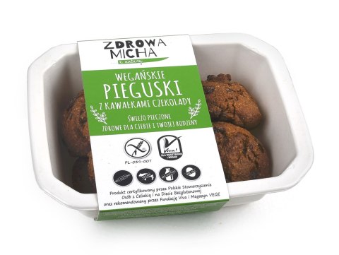 CIASTKA PIEGUSKI Z KAWAŁKAMI CZEKOLADY BEZGLUTENOWE 140 g - ZDROWA MICHA