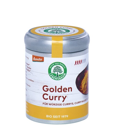 CURRY ZŁOTE DEMETER BIO 55 g - LEBENSBAUM