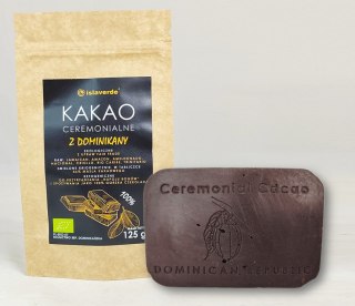 KAKAO CEREMONIALNE TABLICZKA BIO 125 g - ISLAVERDE (SEGURA)