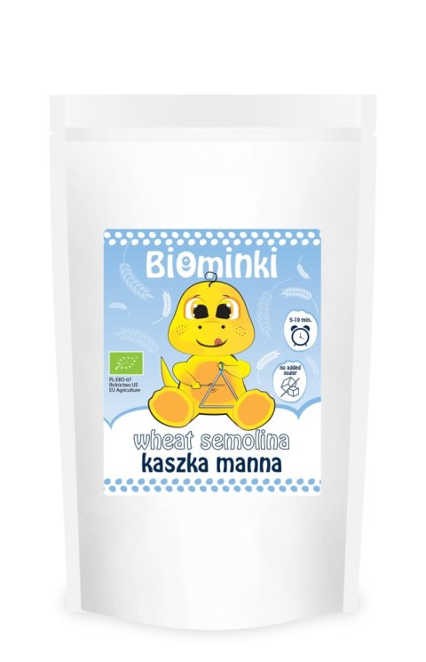 KASZKA MANNA BEZ DODATKU CUKRÓW BIO 200 g - BIOMINKI