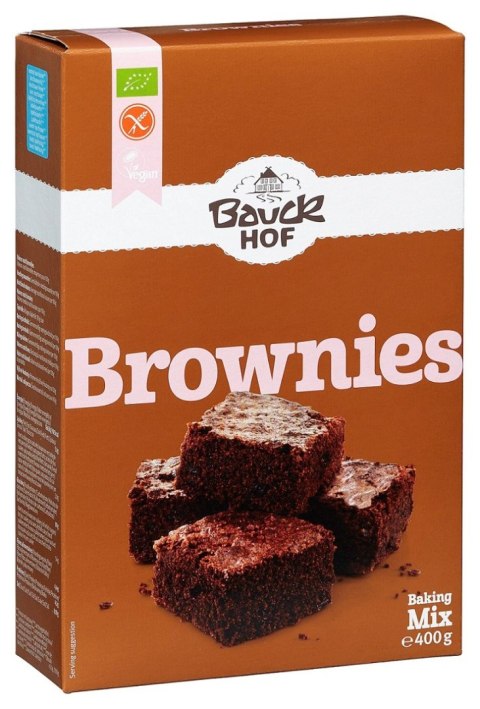 MIESZANKA NA BROWNIE BEZGLUTENOWA BIO 400 g - BAUCK HOF