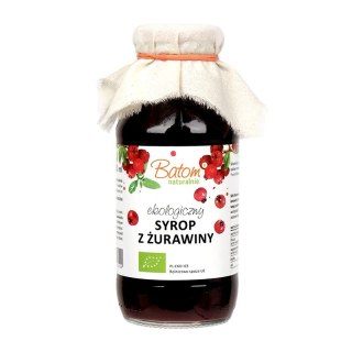 SYROP ŻURAWINOWY BIO 330 ml - BATOM