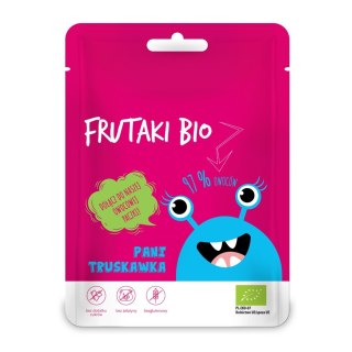 ŻELKI PANI TRUSKAWKA BEZ DODATKU CUKRÓW BEZGLUTENOWE BIO 50 g - FRUTAKI