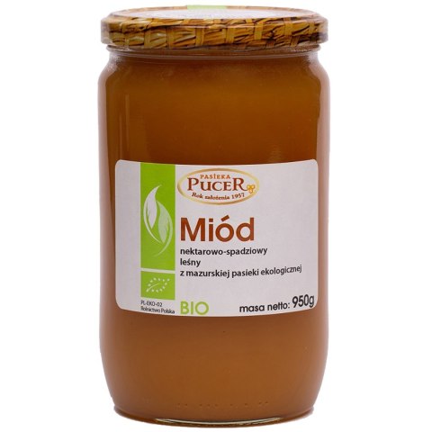 MIÓD NEKTAROWO - SPADZIOWY LEŚNY BIO 950 g - PASIEKA PUCER