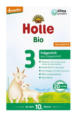 MLEKO NASTĘPNE KOZIE 3 DLA NIEMOWLĄT OD 10 MIESIĄCA DEMETER BIO 400 g - HOLLE