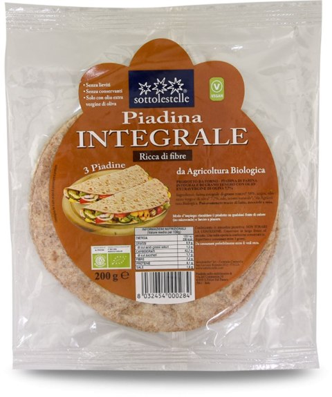 PIADINA PEŁNOZIARNISTA BIO 200 g - SOTTOLESTELLE