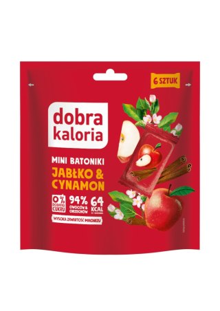 BATONIKI MINI JABŁKO & CYNAMON BEZ DODATKU CUKRU (6 x 18 g) 108 g - DOBRA KALORIA