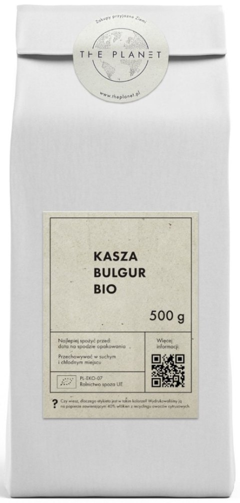 KASZA BULGUR BIO 500 g - THE PLANET