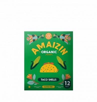 MUSZLE TACO BEZGLUTENOWE BIO 150 g (12 szt.) - AMAIZIN