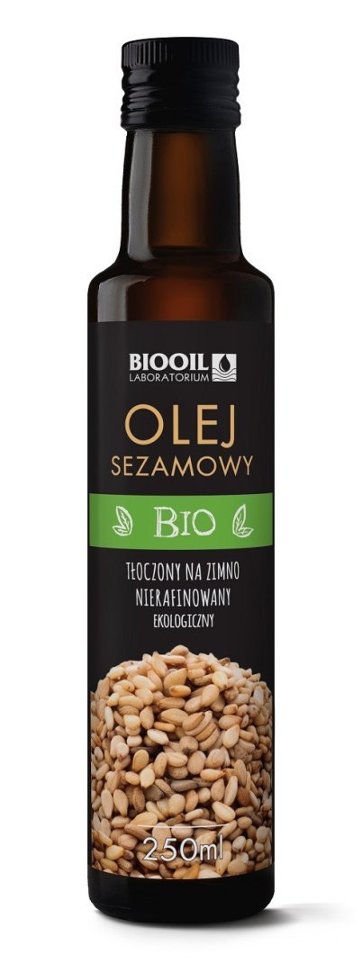 OLEJ SEZAMOWY TŁOCZONY NA ZIMNO BIO 250 ml - BIOOIL