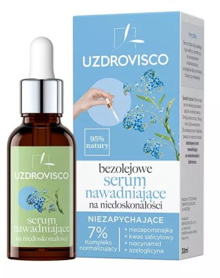 SERUM DO TWARZY NAWADNIAJĄCE NA NIEDOSKONAŁOŚCI 30 ml - UZDROVISCO (BEZOLEJOWA)