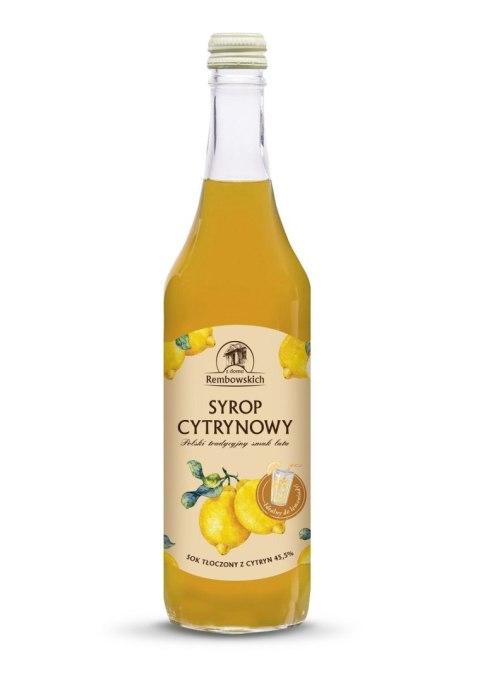 SYROP CYTRYNOWY 500 ml - REMBOWSCY