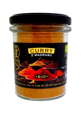 CURRY Z MADRASU BEZGLUTENOWE BIO 85 g - PIĘĆ PRZEMIAN