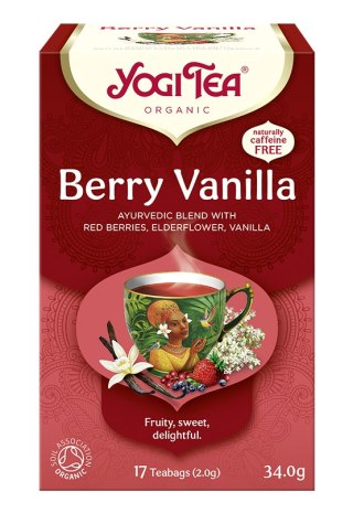 HERBATKA OWOCE JAGODOWE - WANILIA (BERRY VANILLA) BIO (17 x 2 g) 34 g - YOGI TEA