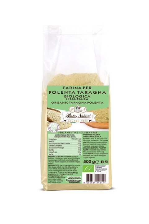 MĄKA KUKURYDZIANO - GRYCZANA DO POLENTY BEZGLUTENOWA BIO 500 g - PASTA NATURA