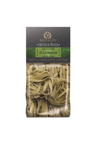 MAKARON (SEMOLINOWY ZE SZPINAKIEM) GNIAZDA 300 g - BARTOLINI (ARTISAN PASTA)