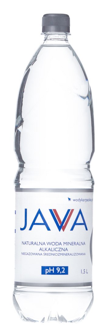 NATURALNA WODA MINERALNA ALKALICZNA NIEGAZOWANA 1,5 L - JAVA