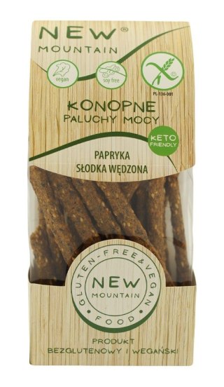 PALUCHY MOCY KONOPNE ZE SŁODKĄ PAPRYKĄ WĘDZONĄ BEZGLUTENOWE 200 g - NEW MOUNTAIN