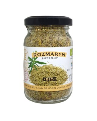 ROZMARYN SUSZONY BEZGLUTENOWY BIO 45 g - PIĘĆ PRZEMIAN